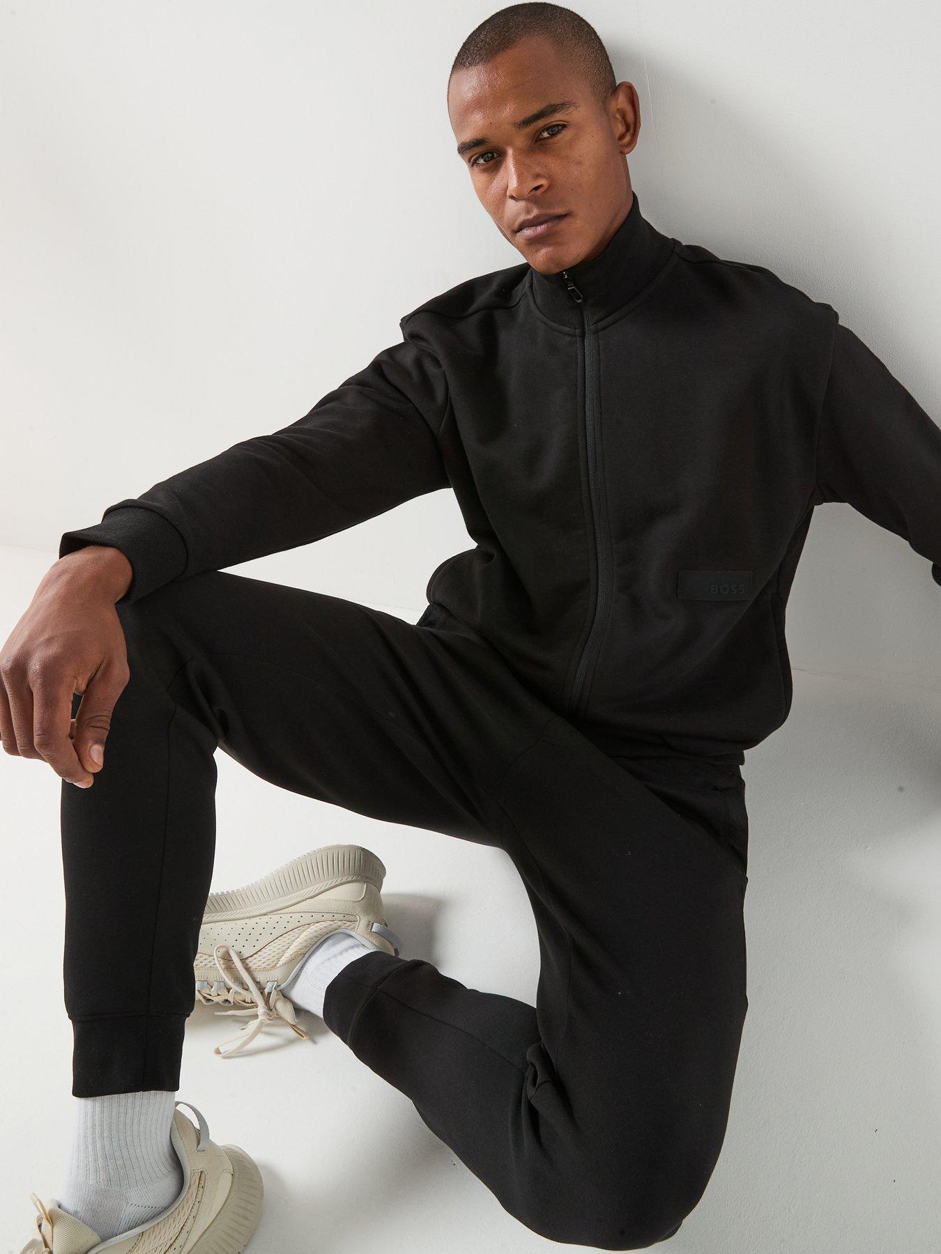 Image 5 of 6 of BOSS Relaxed-fit sweatshirt in premium French Terry - Black