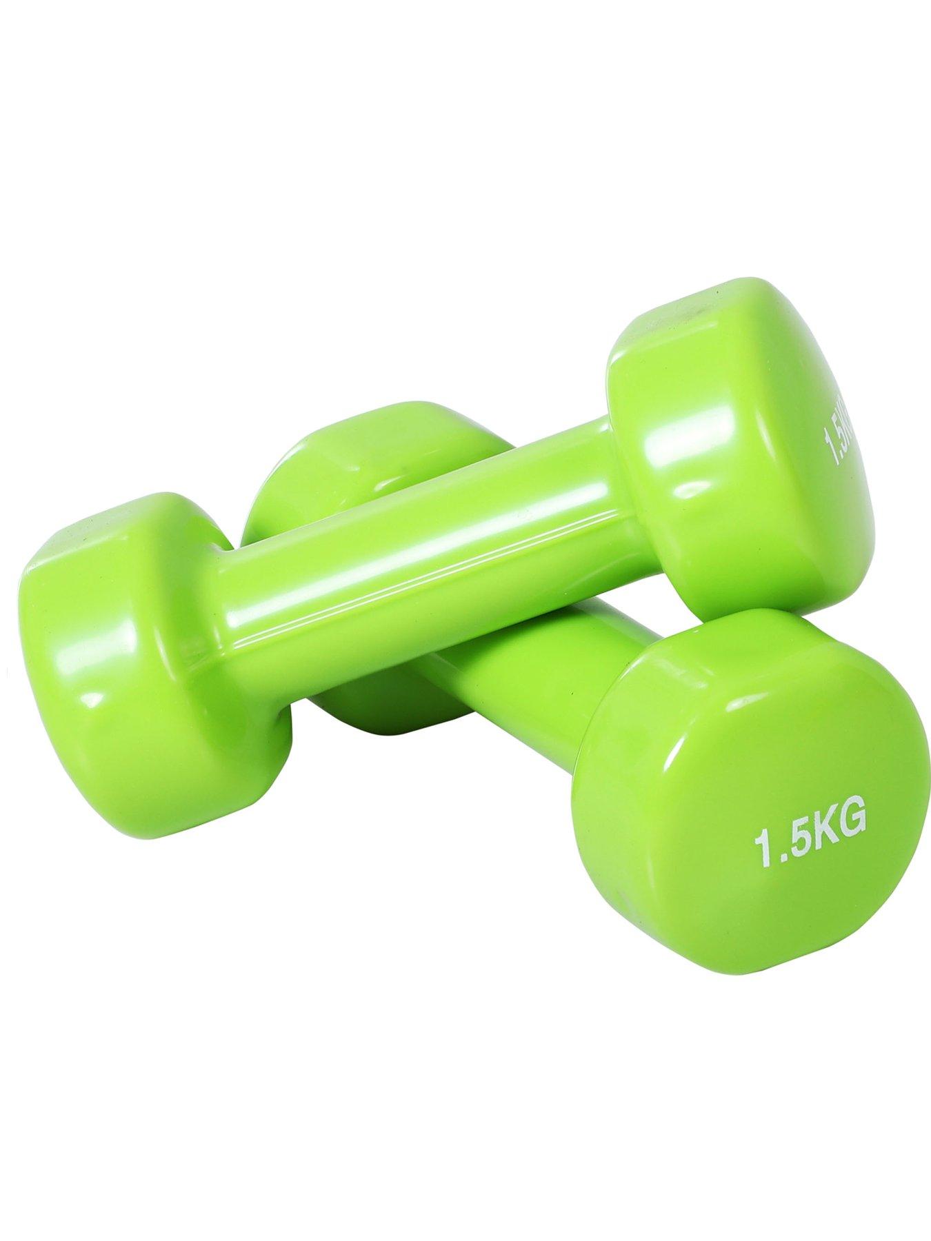 Image 3 of 7 of Homcom HOMCOM 10KG Dumbbells Set with Carry Case, Hand Weights for Women and Men Home Gym Weight Lifting Training, Red, Yellow, Green, Purple