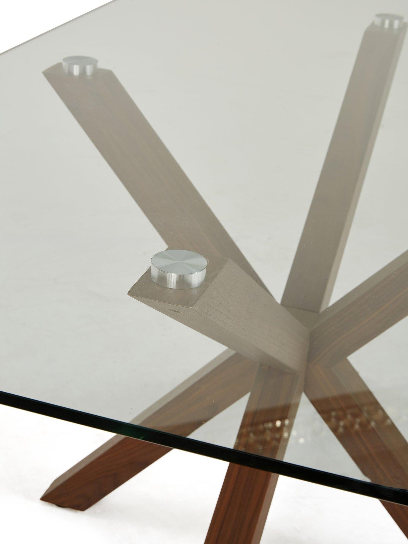 Image 4 of 6 of The Very Collection Rigby Rectangular Dining Table In Walnut With 4 Rigby Dining Chairs - FSC&reg; Certified