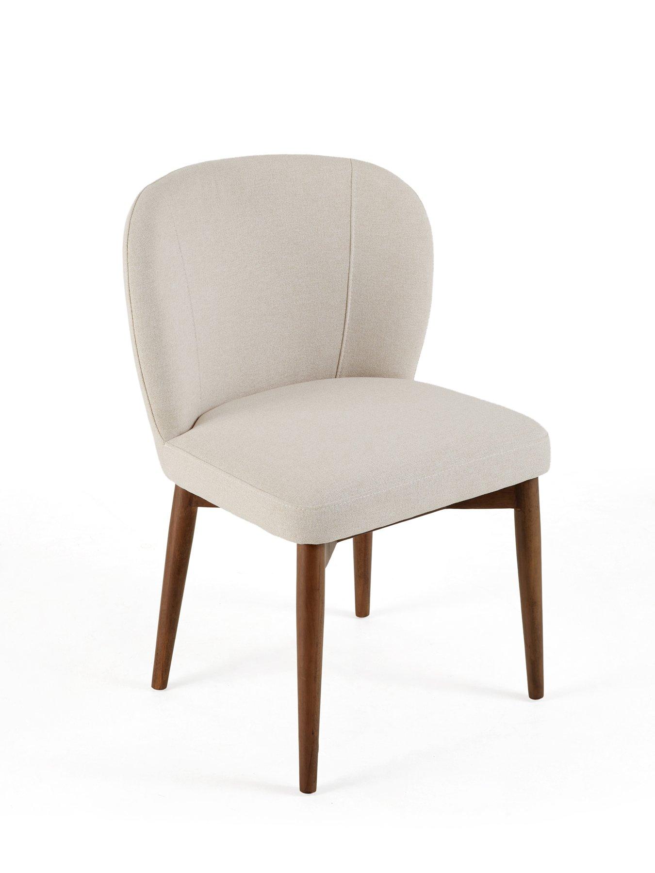 Image 5 of 6 of The Very Collection Rigby Rectangular Dining Table In Walnut With 4 Rigby Dining Chairs - FSC&reg; Certified