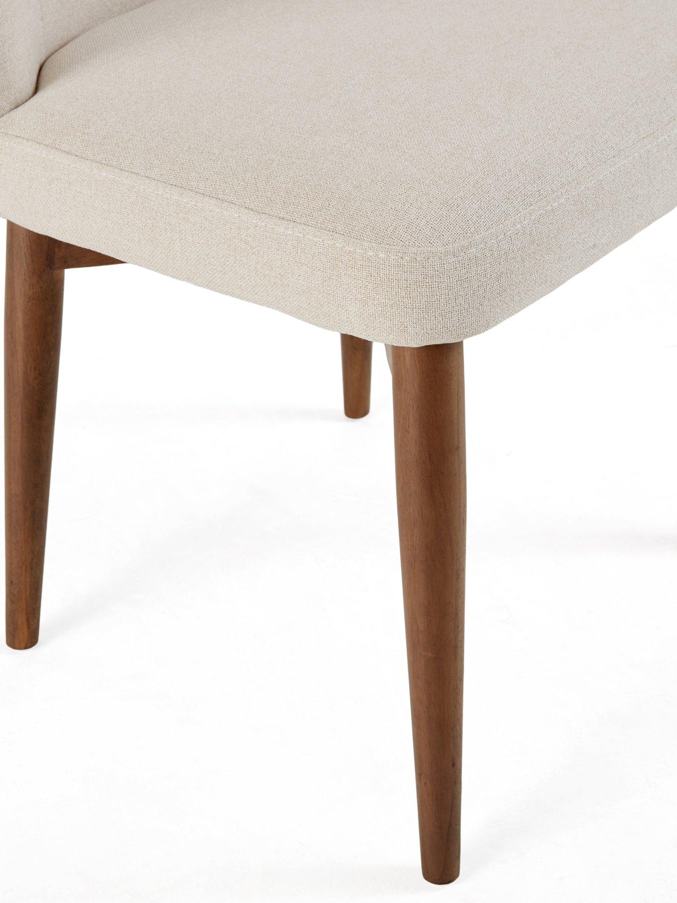 Image 6 of 6 of The Very Collection Rigby Rectangular Dining Table In Walnut With 4 Rigby Dining Chairs - FSC&reg; Certified