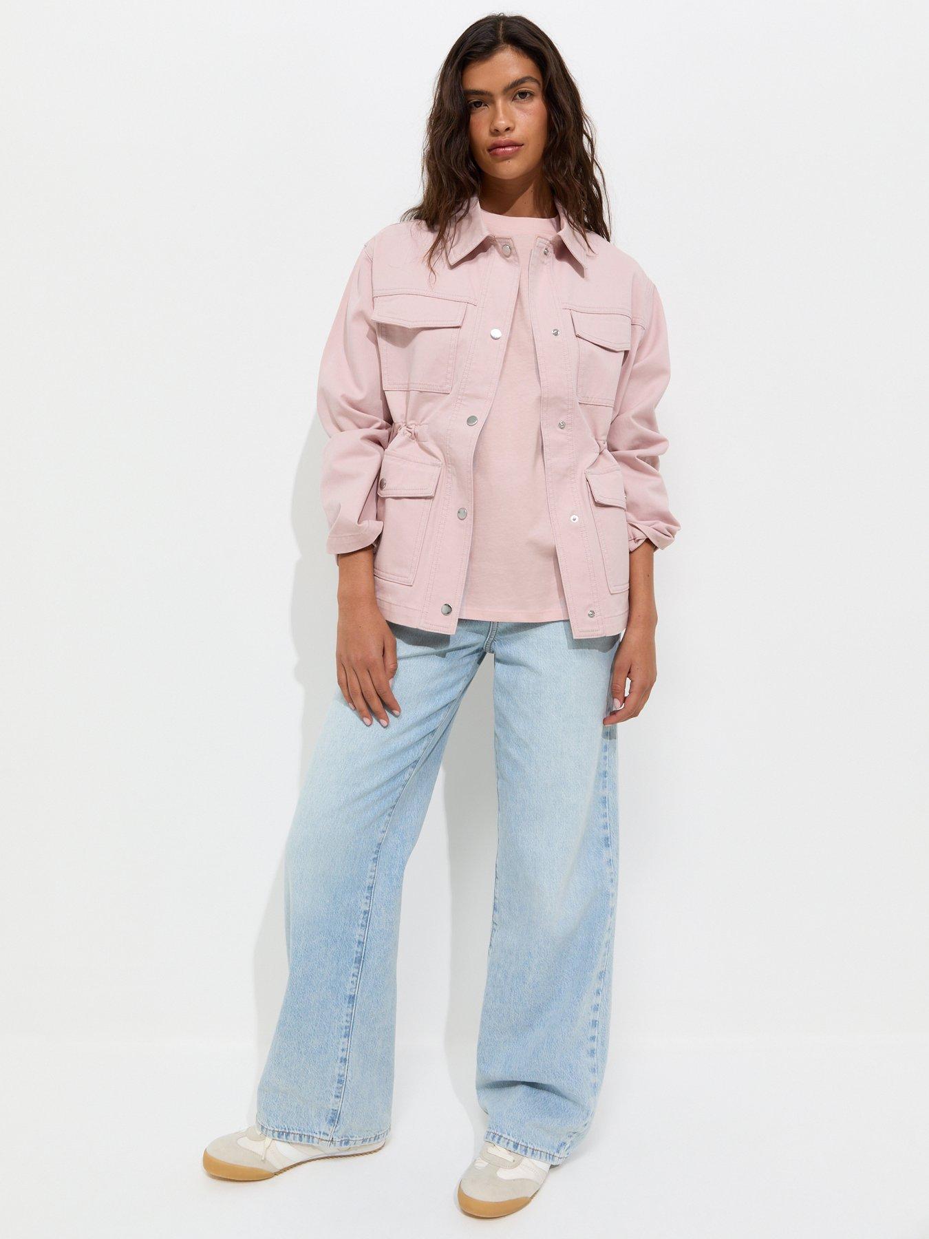 Image 3 of 5 of New Look Premium Cotton Boxy Fit T-Shirt - Pink