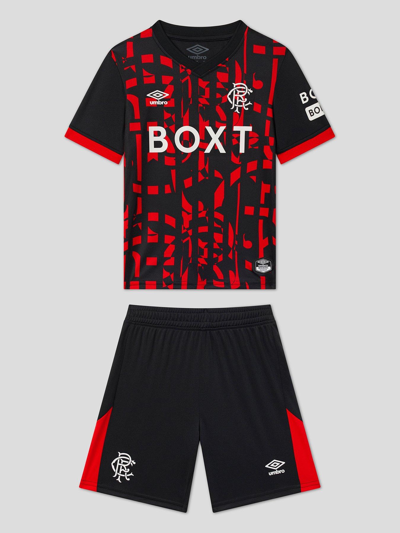 Umbro Rangers Infant 26/27 Third Full Kit - Black