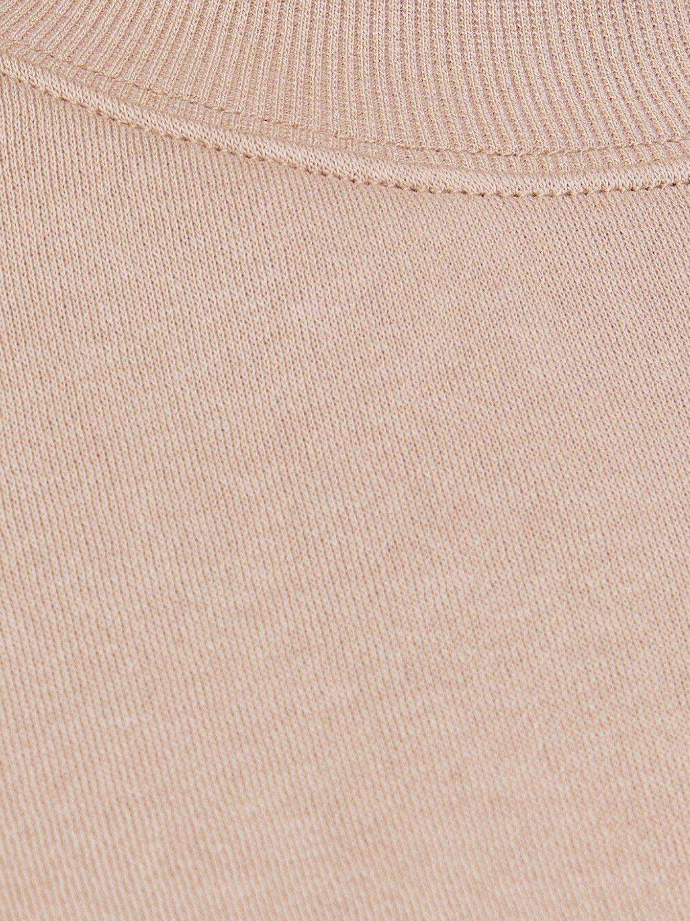 Image 5 of 5 of New Look Cotton Rich Relaxed Co-ord Sweatshirt - Light Brown