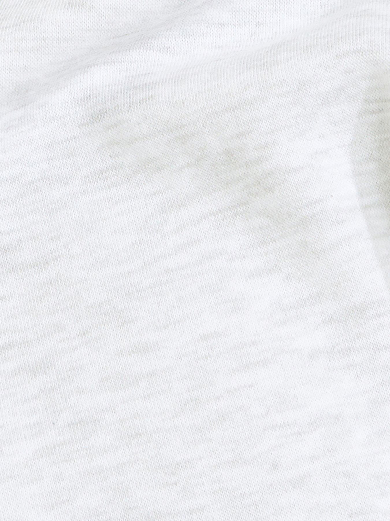 Image 5 of 5 of New Look Marl Cotton Rich Long Sleeve Hoodie - Grey