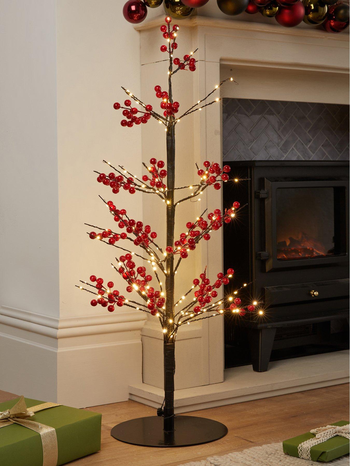 Image 1 of 6 of Festive Red Berry Microdot Tree - 90cm