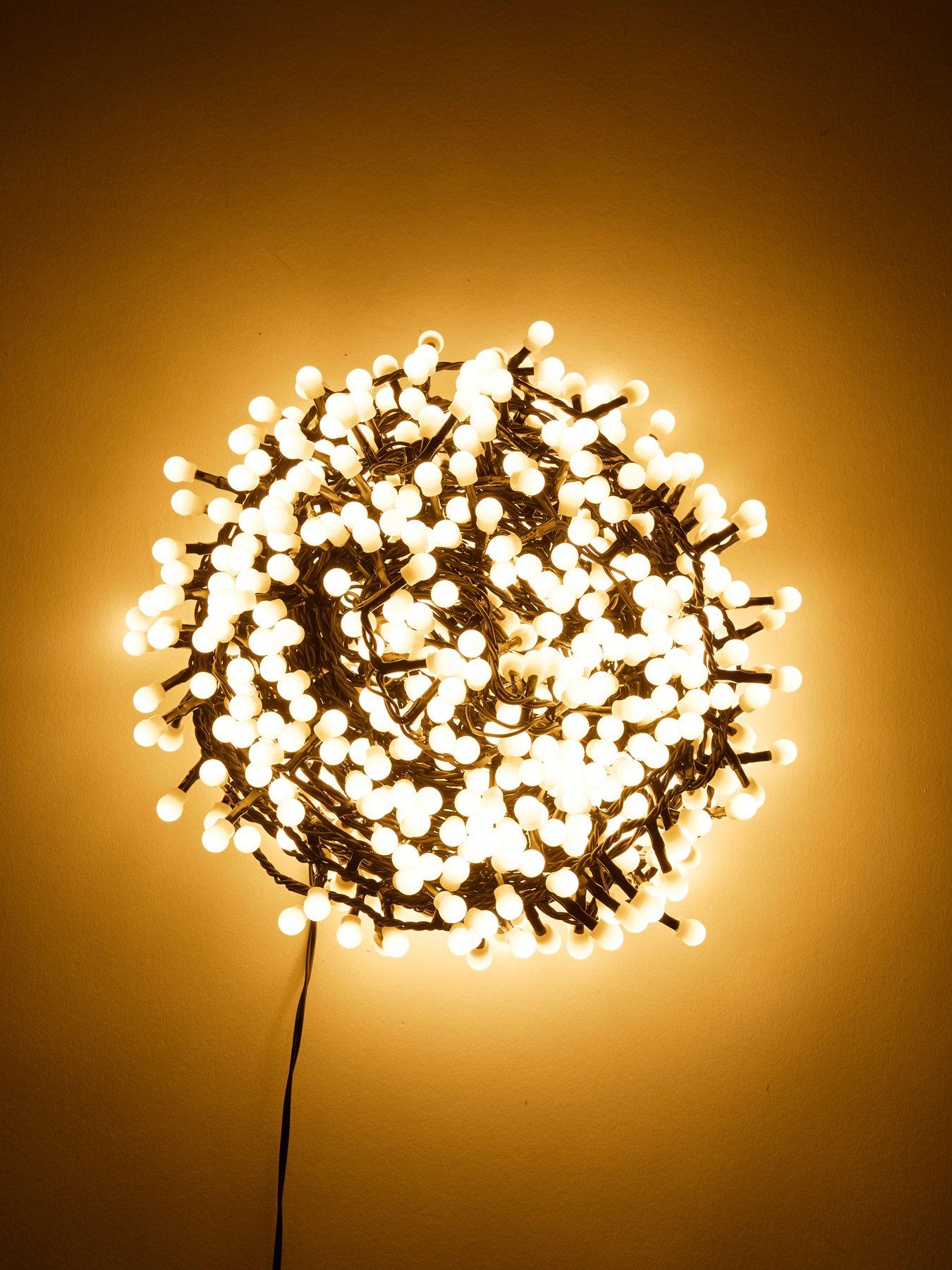 Image 2 of 3 of Festive 750 Mini Cherry Christmas Lights - Warm White