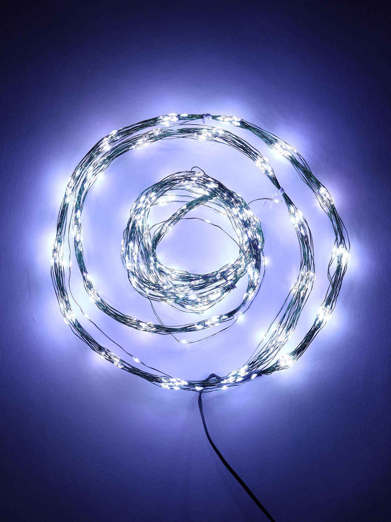 Image 2 of 3 of Festive Micro Dewdrop Christmas Tree&nbsp;Branch Lights - Bright White - 210&nbsp;cm