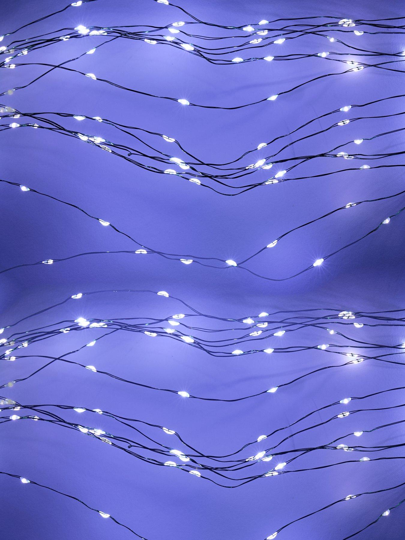 Image 3 of 3 of Festive Micro Dewdrop Christmas Tree&nbsp;Branch Lights - Bright White - 210&nbsp;cm
