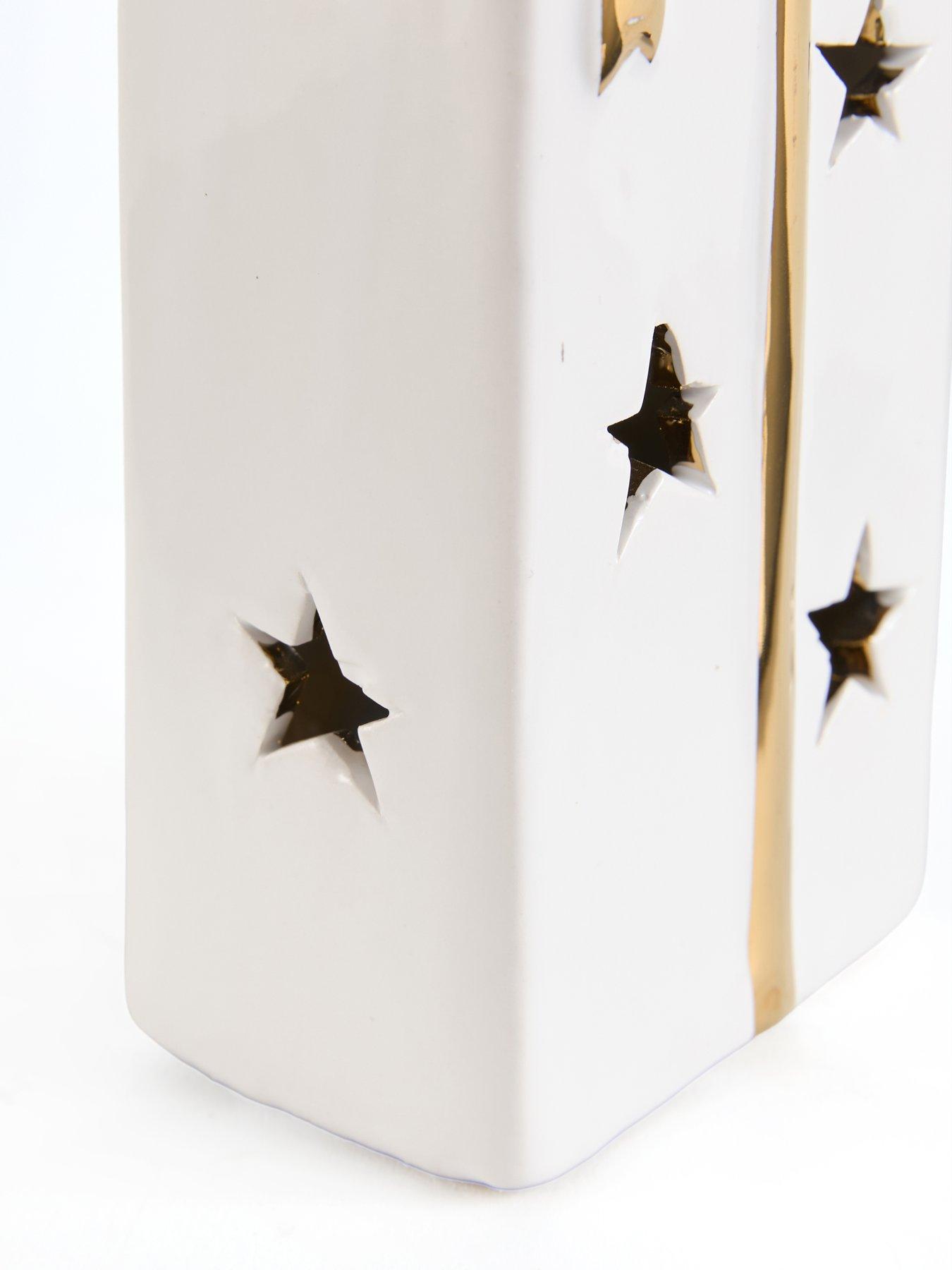 Image 6 of 7 of Festive Pack Of 2 Lit Ceramic Presents