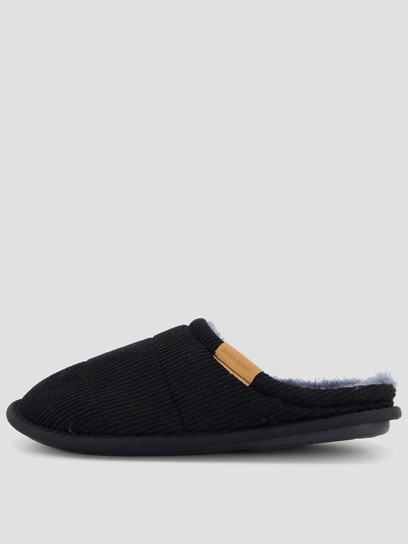 Jack & Jones Jack & Jones Cordie Mule Slipper in Black