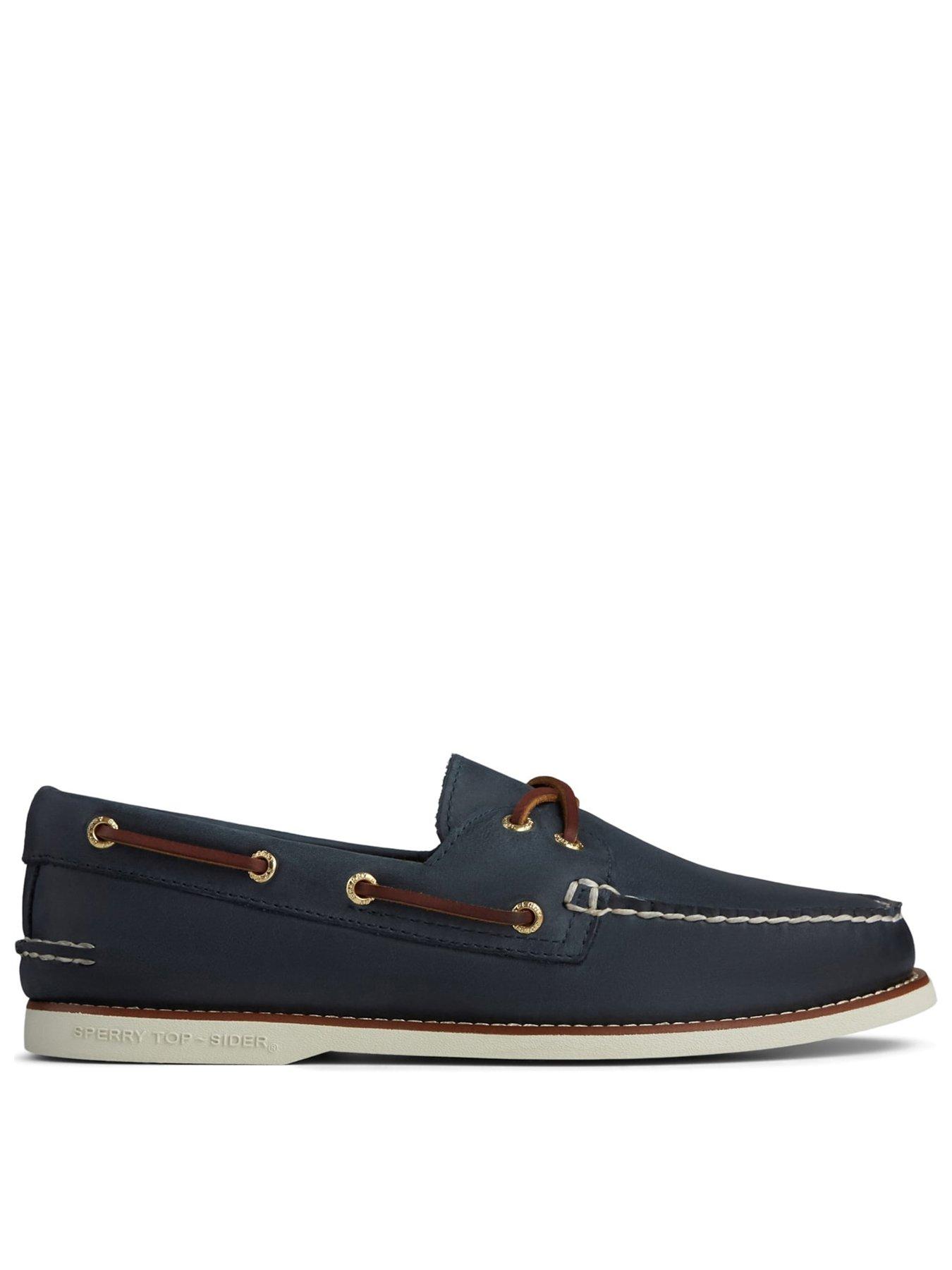 SPERRY Gold Cup Authentic 2 Eye Boat Shoe - Navy