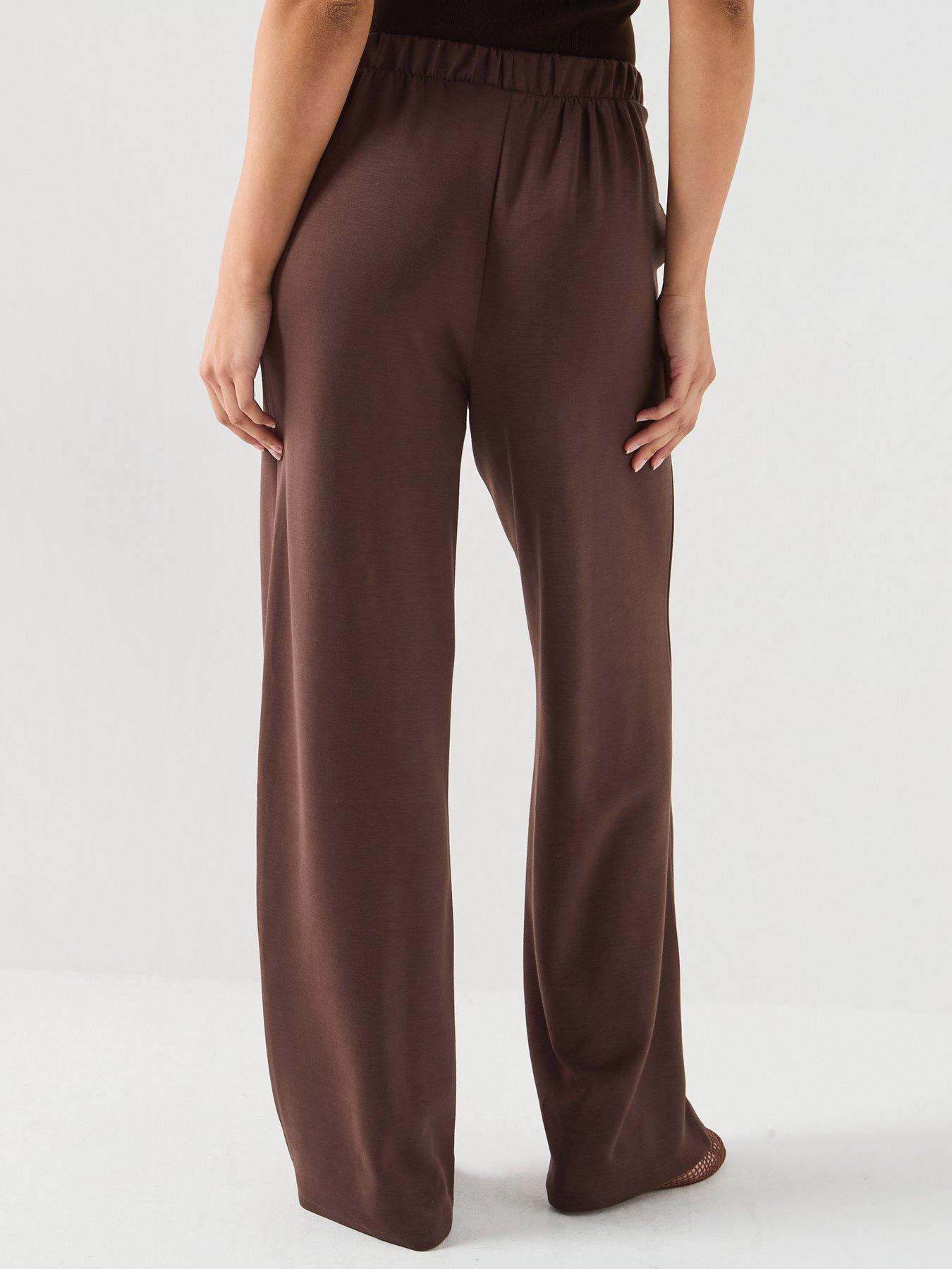 Image 2 of 6 of PIECES Michelle Scuba High Waist Trousers