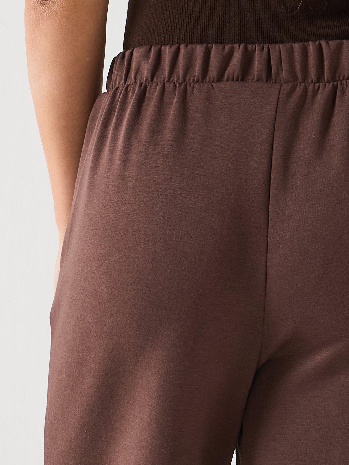 Image 4 of 6 of PIECES Michelle Scuba High Waist Trousers