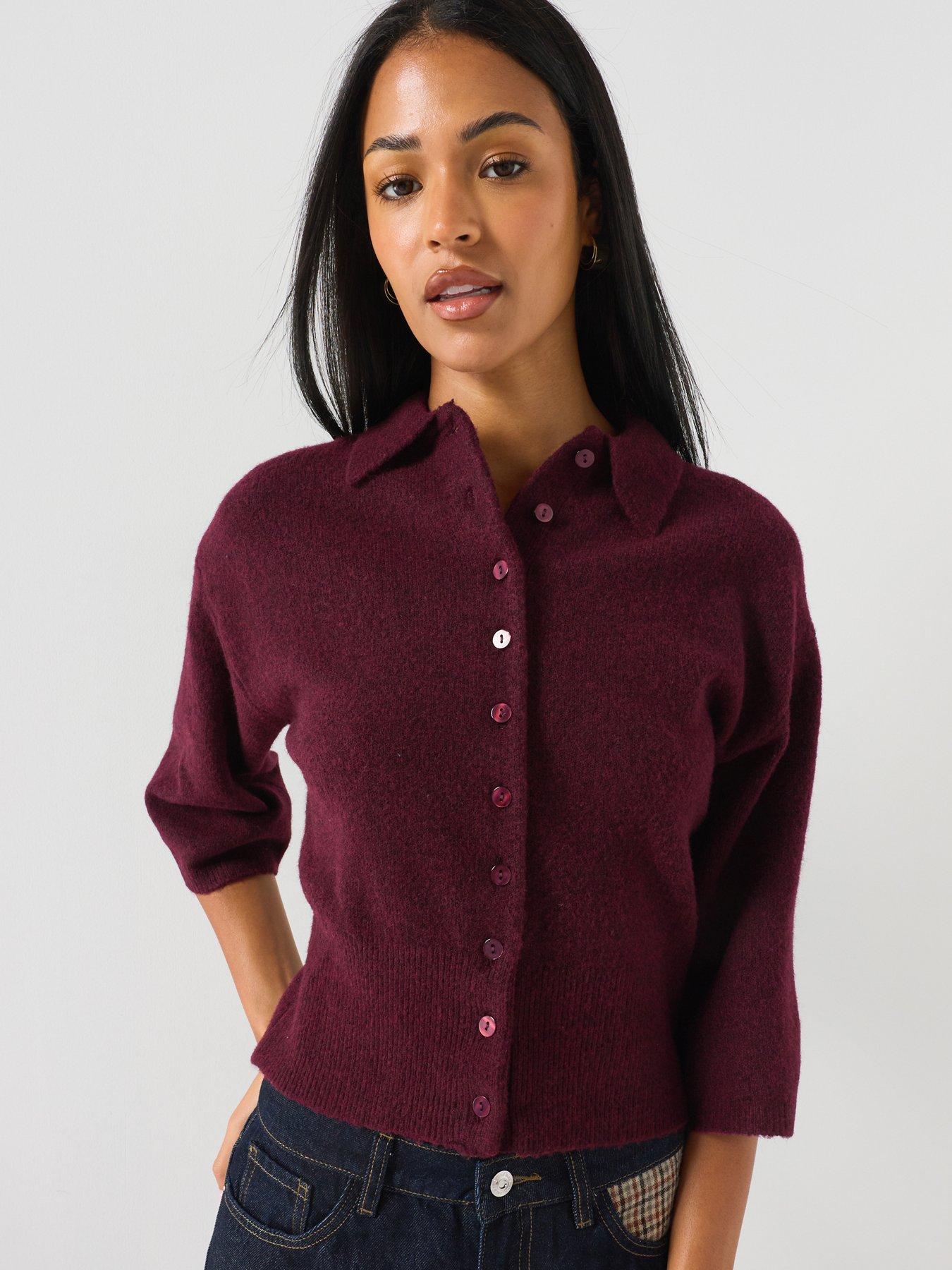 Image 1 of 5 of Only Macey Polo Cardigan