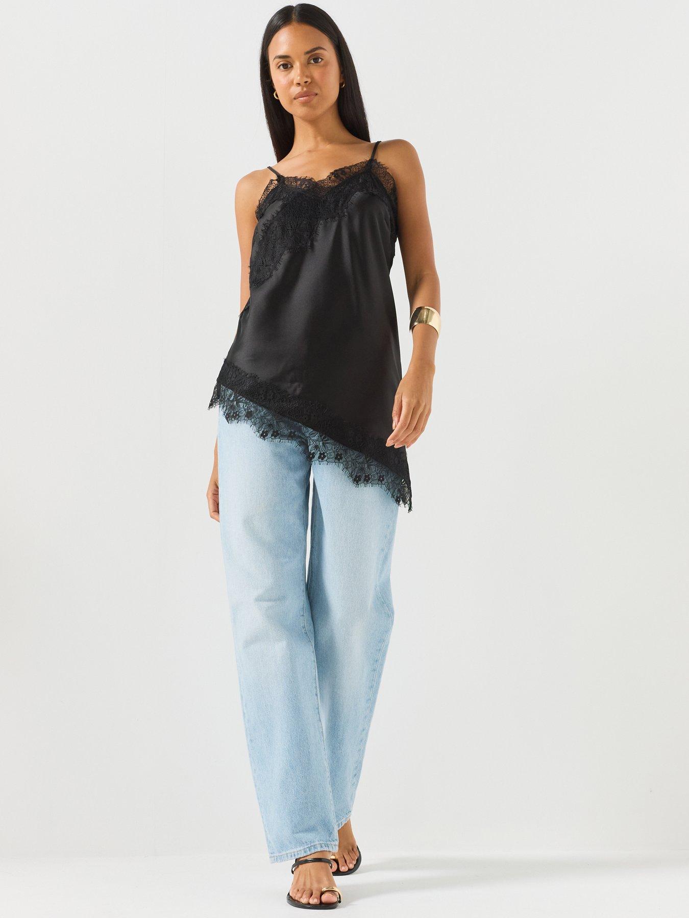Image 3 of 6 of Only Carindona Asymmetrical Top - Black