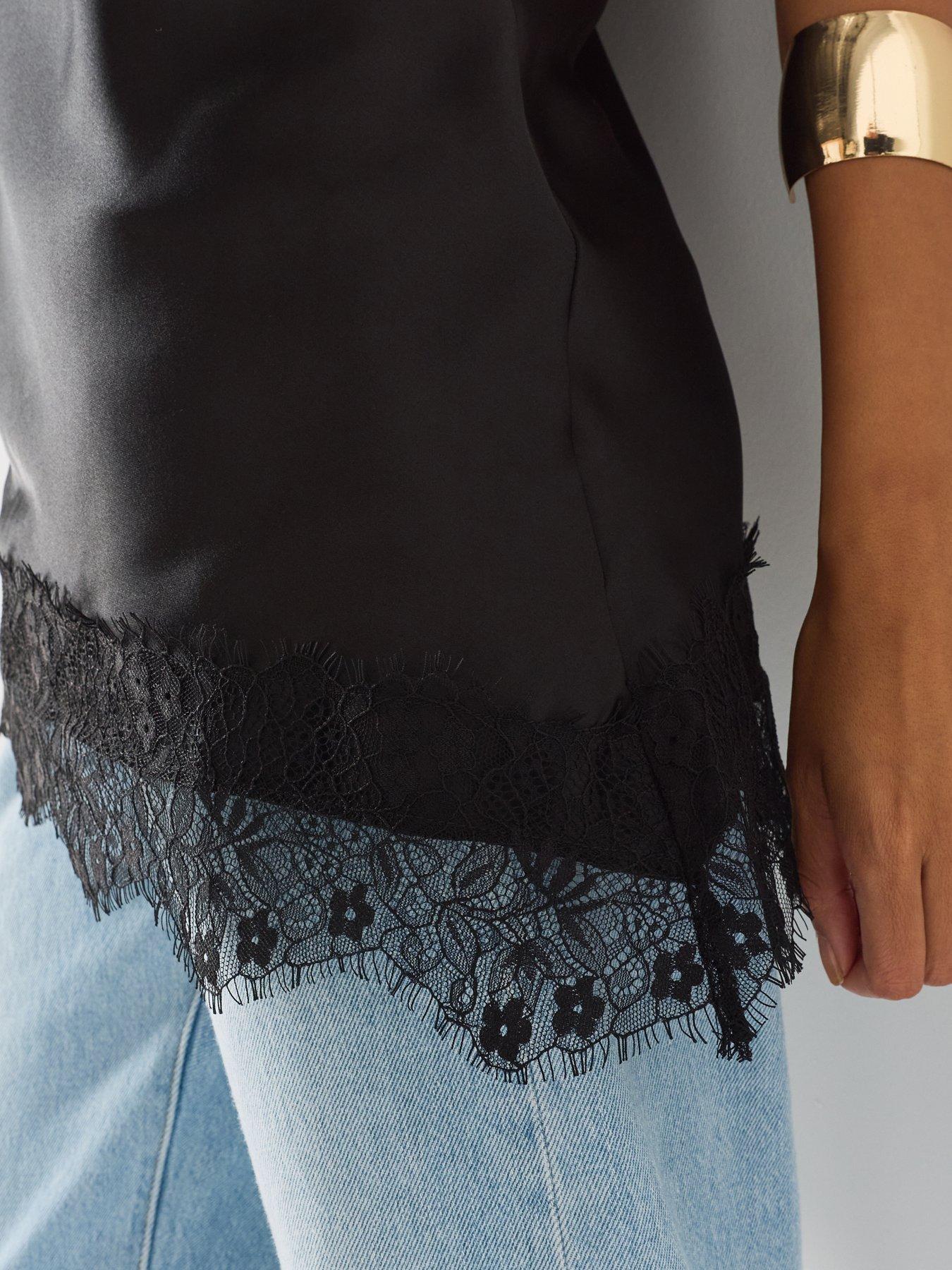Image 4 of 6 of Only Carindona Asymmetrical Top - Black