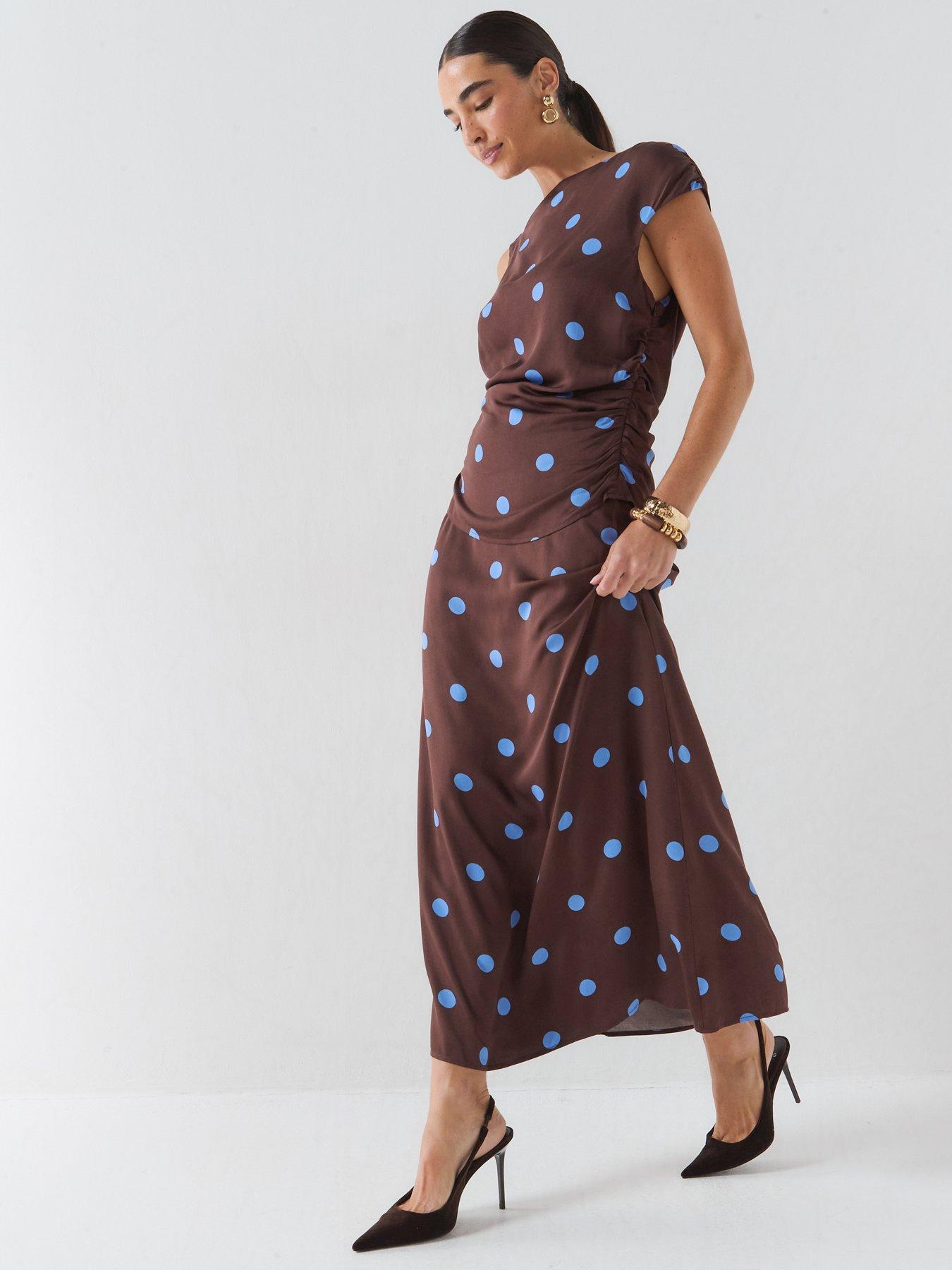 Only Onlchigo Amara Long Skirt Wvn - Brown