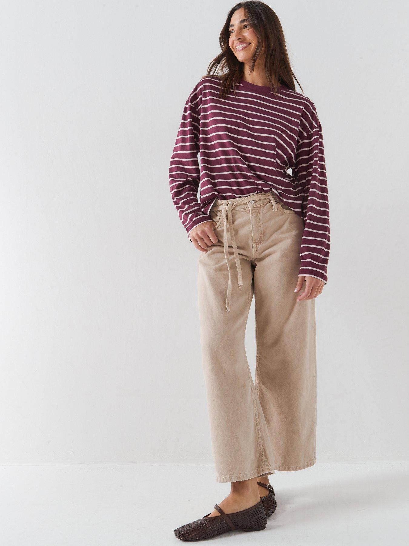 Image 3 of 6 of Only Happy Stripe Long Sleeve T-shirt