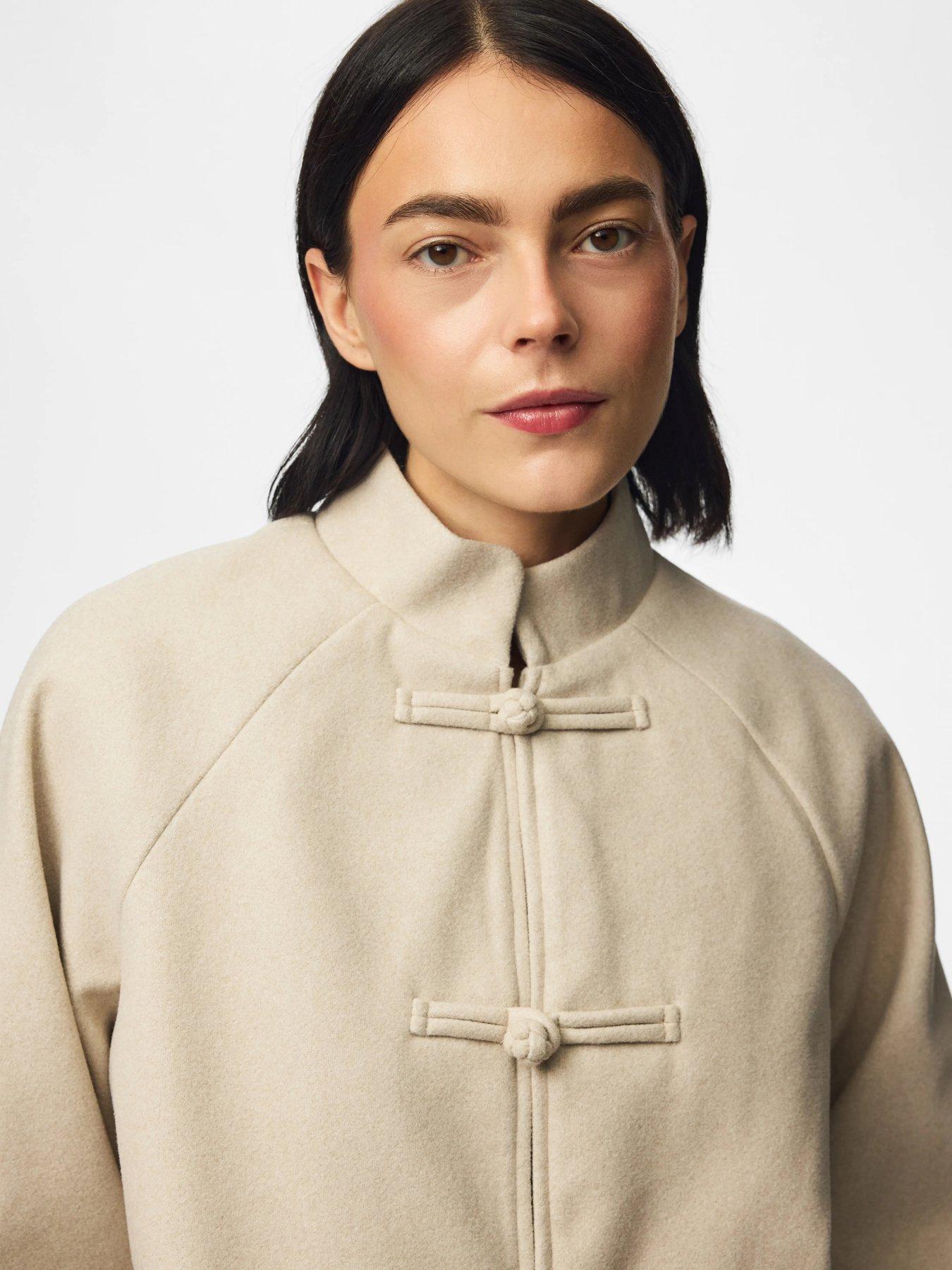 Image 4 of 7 of PIECES Aiken Jacket With Statement Fastening