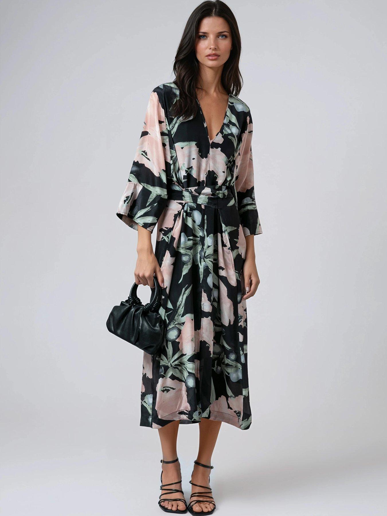 Religion Fioana Kaftan Maxi Tunic Occasion Dress - Pink