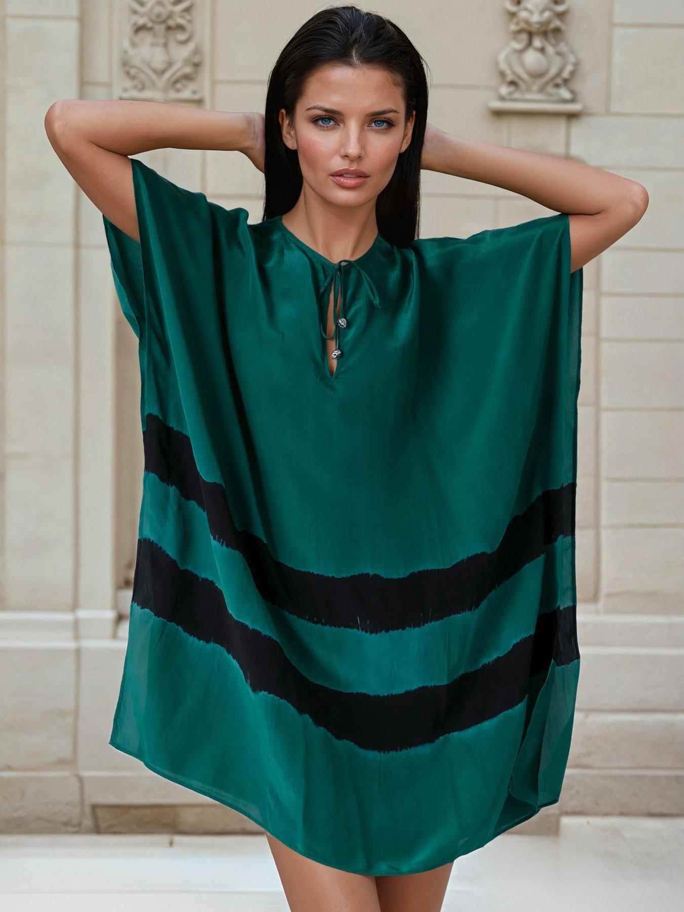 Image 5 of 7 of Religion Ella Tie Dye Kaftan Beach Wear