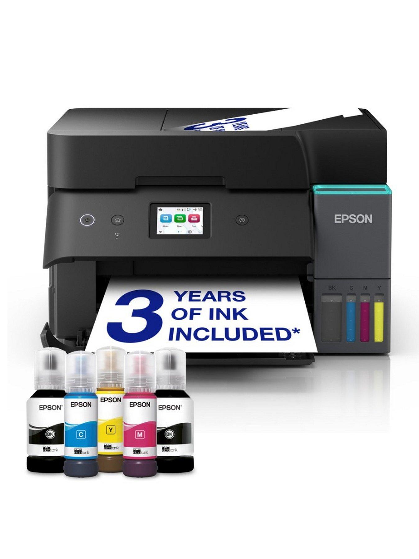 Epson EcoTank ET-4950 A4 Multifunction Wi-Fi Ink Tank Printer, With Up To 3 Years Of Ink Included