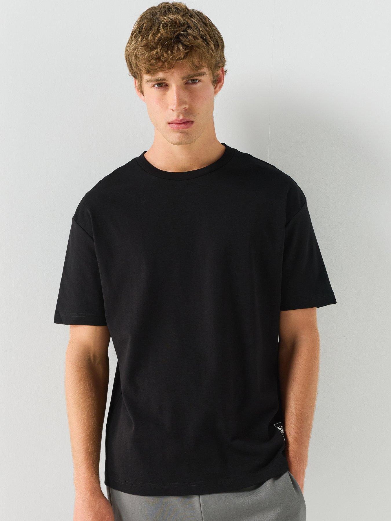 EA7 Emporio Armani Edition Large Back Logo T-Shirt - Black