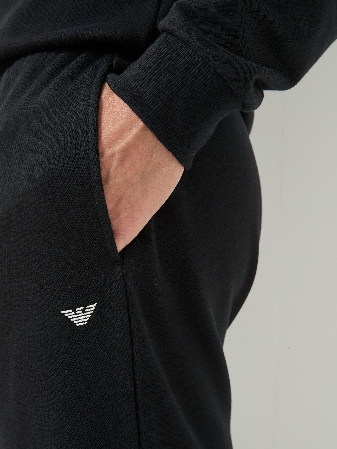 Image 4 of 6 of Emporio Armani Bodywear Terry Lounge Tracksuit - Black