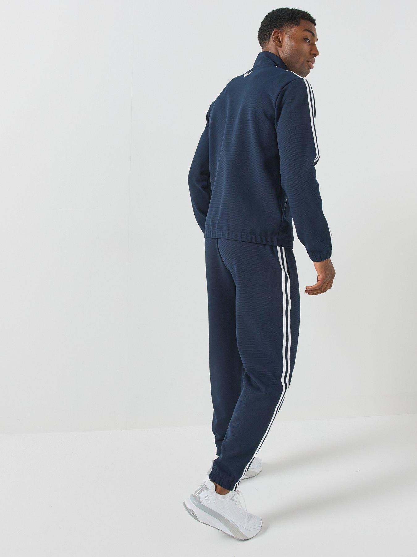 Image 6 of 6 of EA7 Emporio Armani Ea7 Emporio Armani Tennis Pro Textured Full Zip Tracksuit