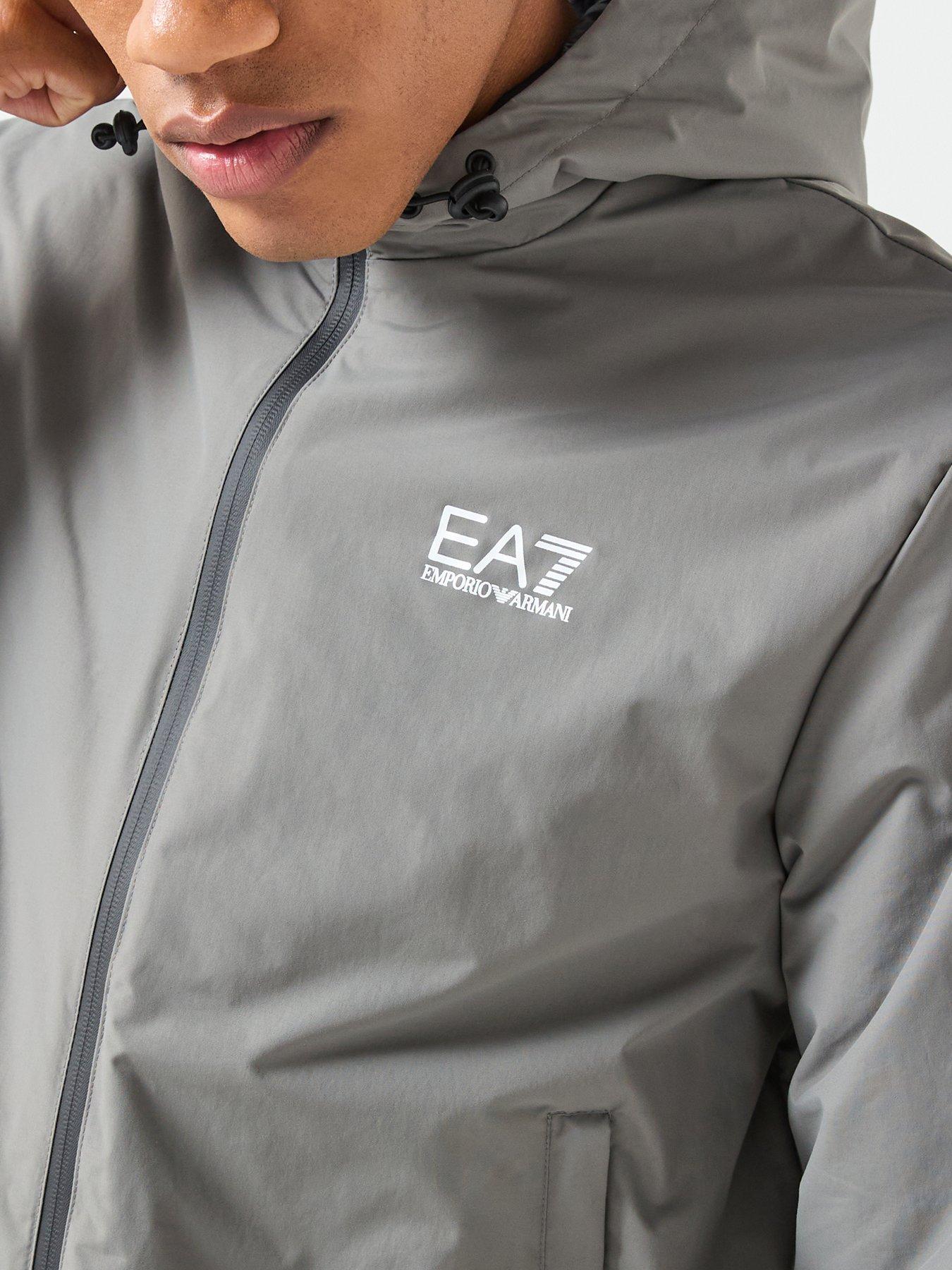 Image 5 of 6 of EA7 Emporio Armani Train Core ID Full Zip Hooded Jacket - Grey