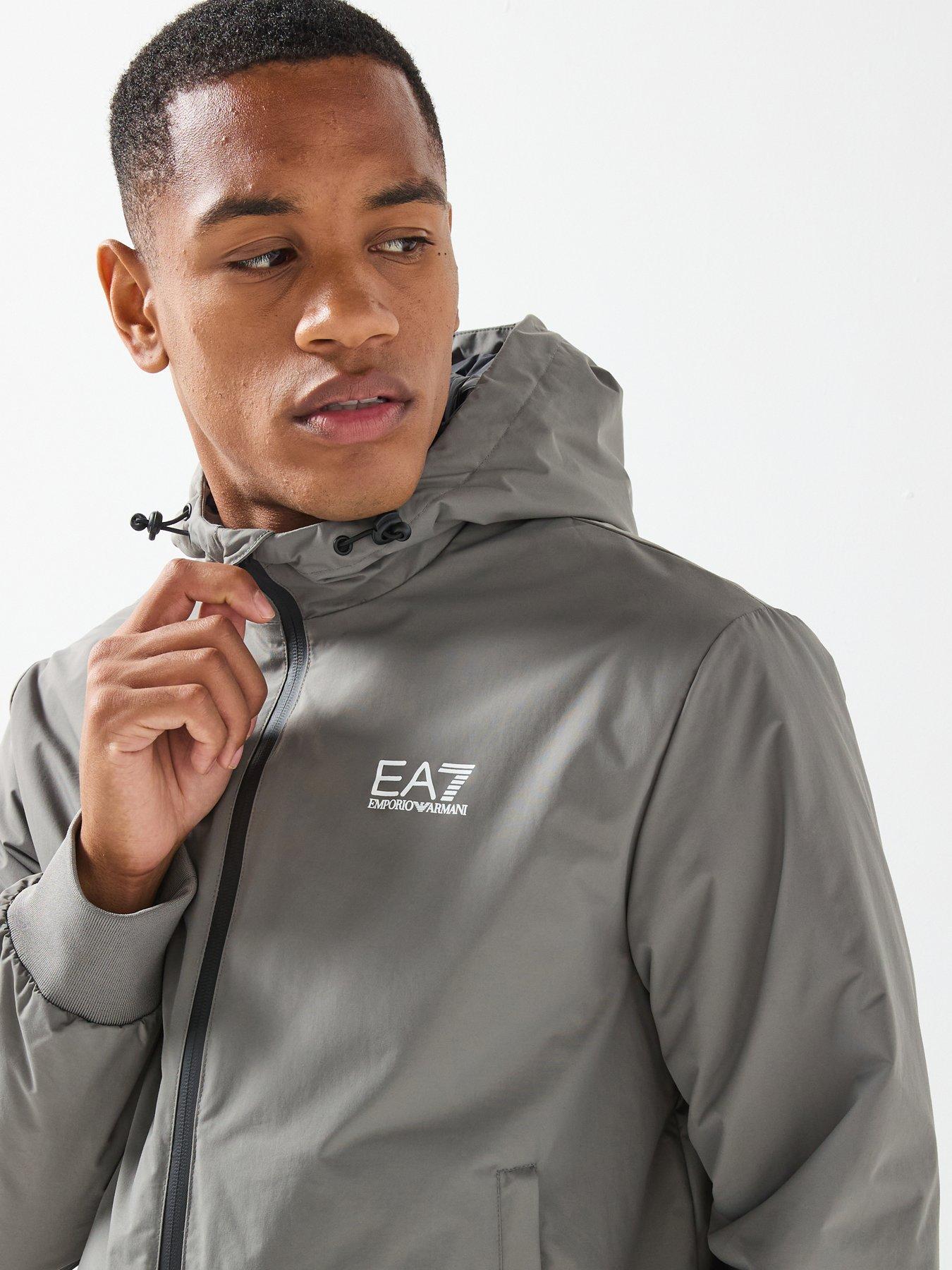 Image 6 of 6 of EA7 Emporio Armani Train Core ID Full Zip Hooded Jacket - Grey
