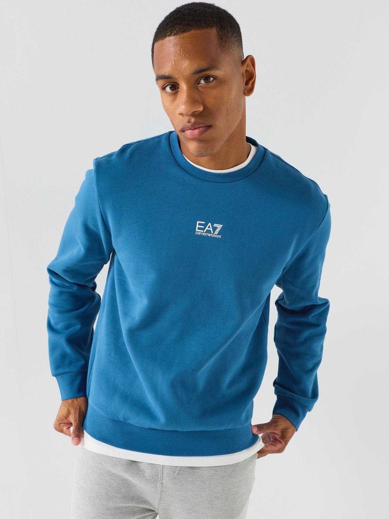 EA7 Emporio Armani Core Id Logo Crew Sweatshirt - Blue