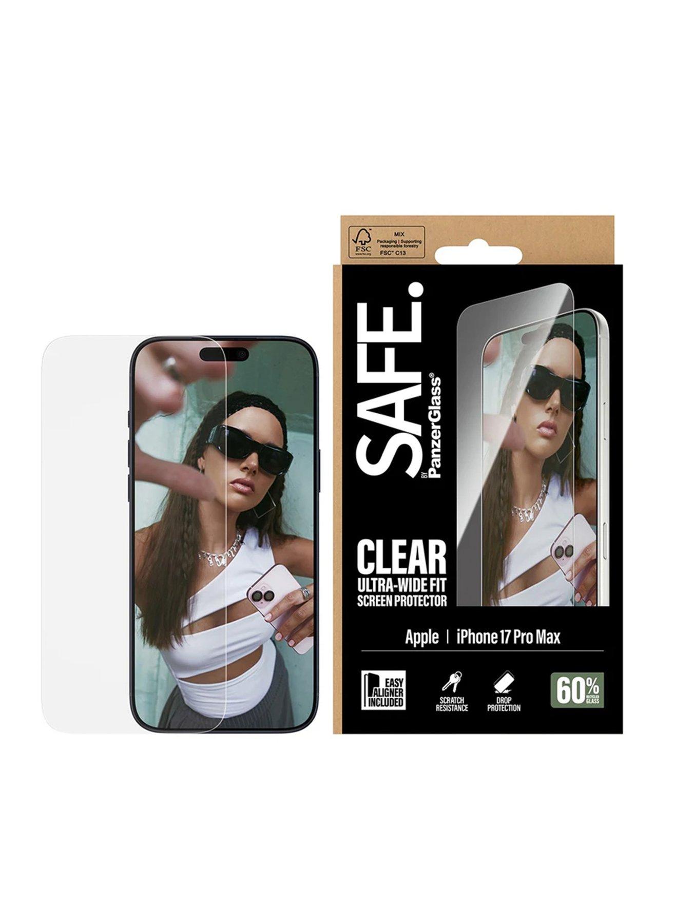 Image 2 of 4 of Panzerglass SAFE. by PanzerGlass Screen Protector for iPhone 17 Pro Max - Ultra-Wide Fit with&nbsp;EasyAligner