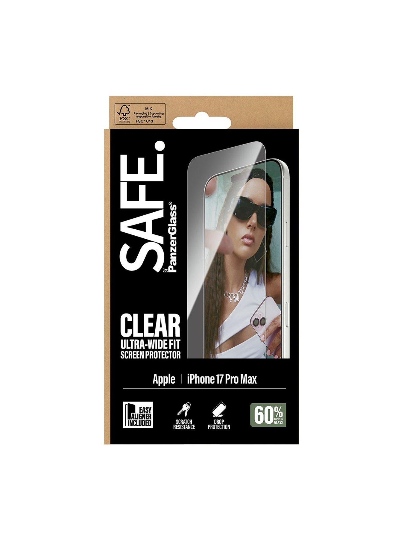 Image 3 of 4 of Panzerglass SAFE. by PanzerGlass Screen Protector for iPhone 17 Pro Max - Ultra-Wide Fit with&nbsp;EasyAligner