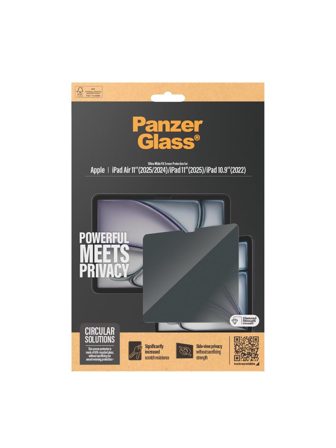 Image 3 of 4 of Panzerglass Privacy Screen Protector iPad Air 11'' (2024-2025) , iPad 11" (2025) , iPad 10.9'' (2022) , Ultra-Wide Fit