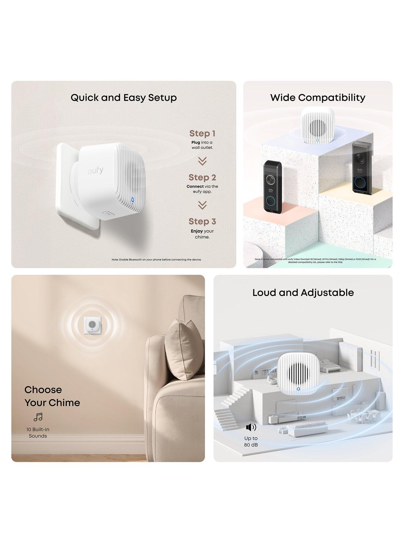 Image 3 of 7 of Eufy eufy C31 2K Smart Video Doorbell with Chime, No Monthly Fees