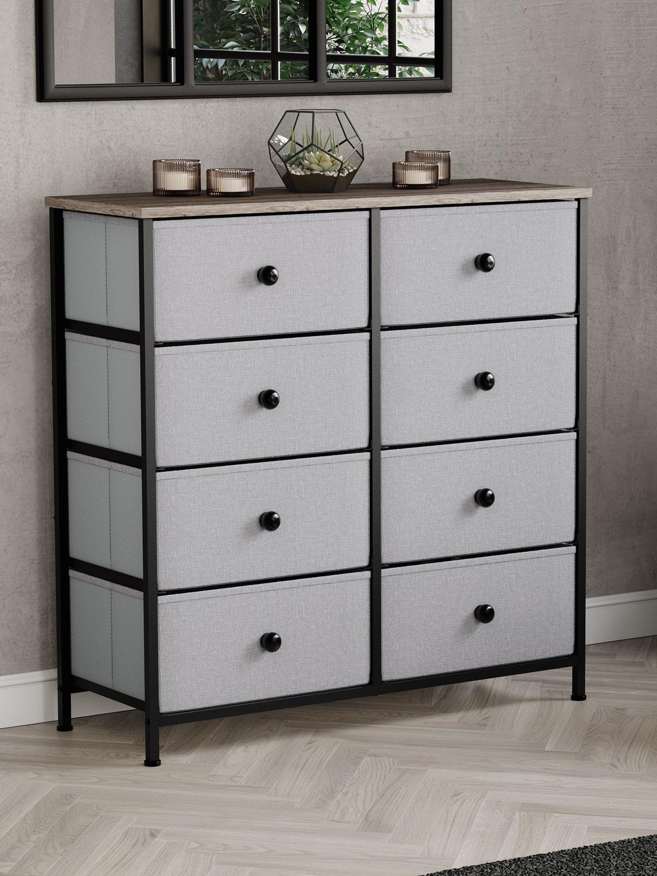 Vida Designs Chorley 8 Drawer Fabric Chest