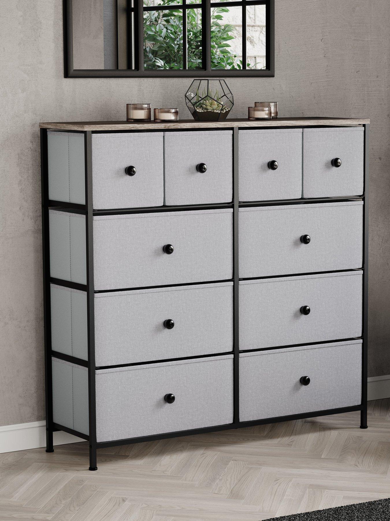 Vida Designs Chorley 10 Drawer Fabric Chest