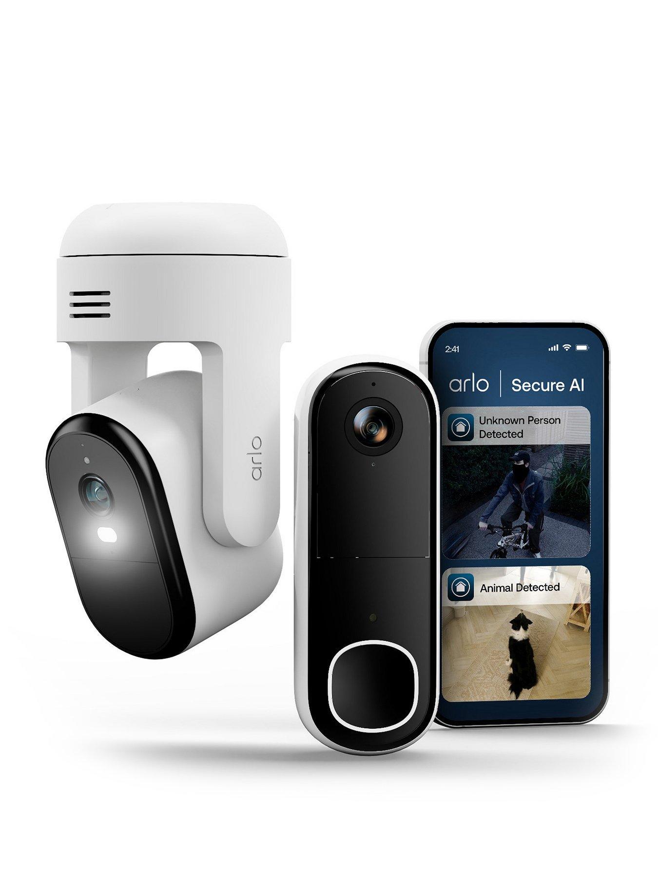 Arlo ARLO Essential 3 Pan-Tilt 2K Camera and Video Doorbell HD