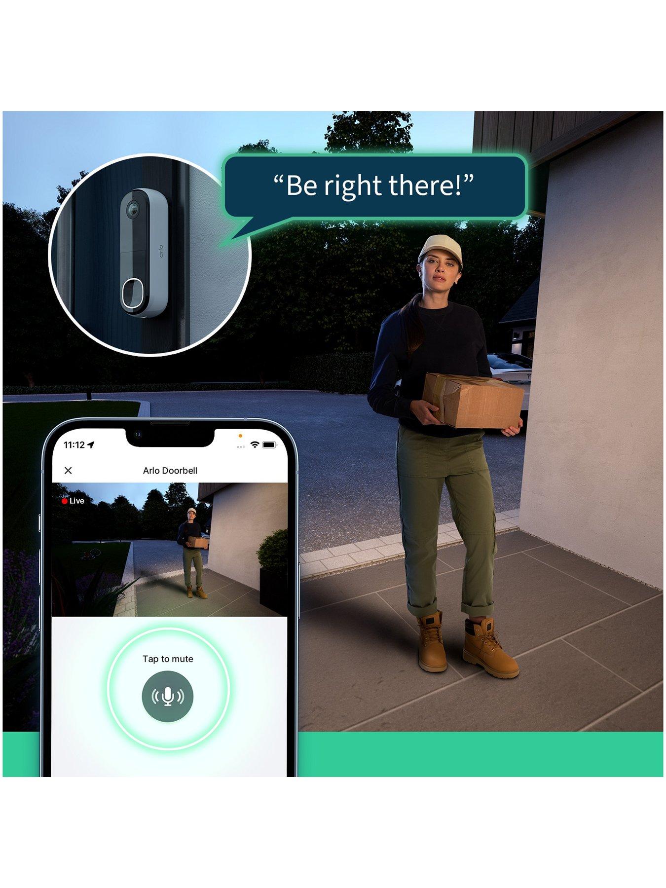Image 7 of 8 of Arlo ARLO Video Doorbell 2K and Chime 2 Kit
