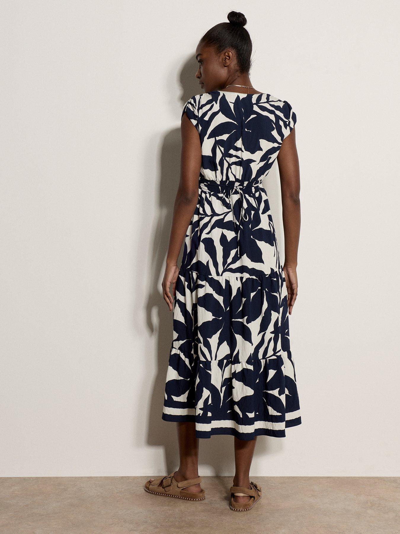 Image 2 of 4 of Apricot Apricot Silhouette Floral Tiered Dress