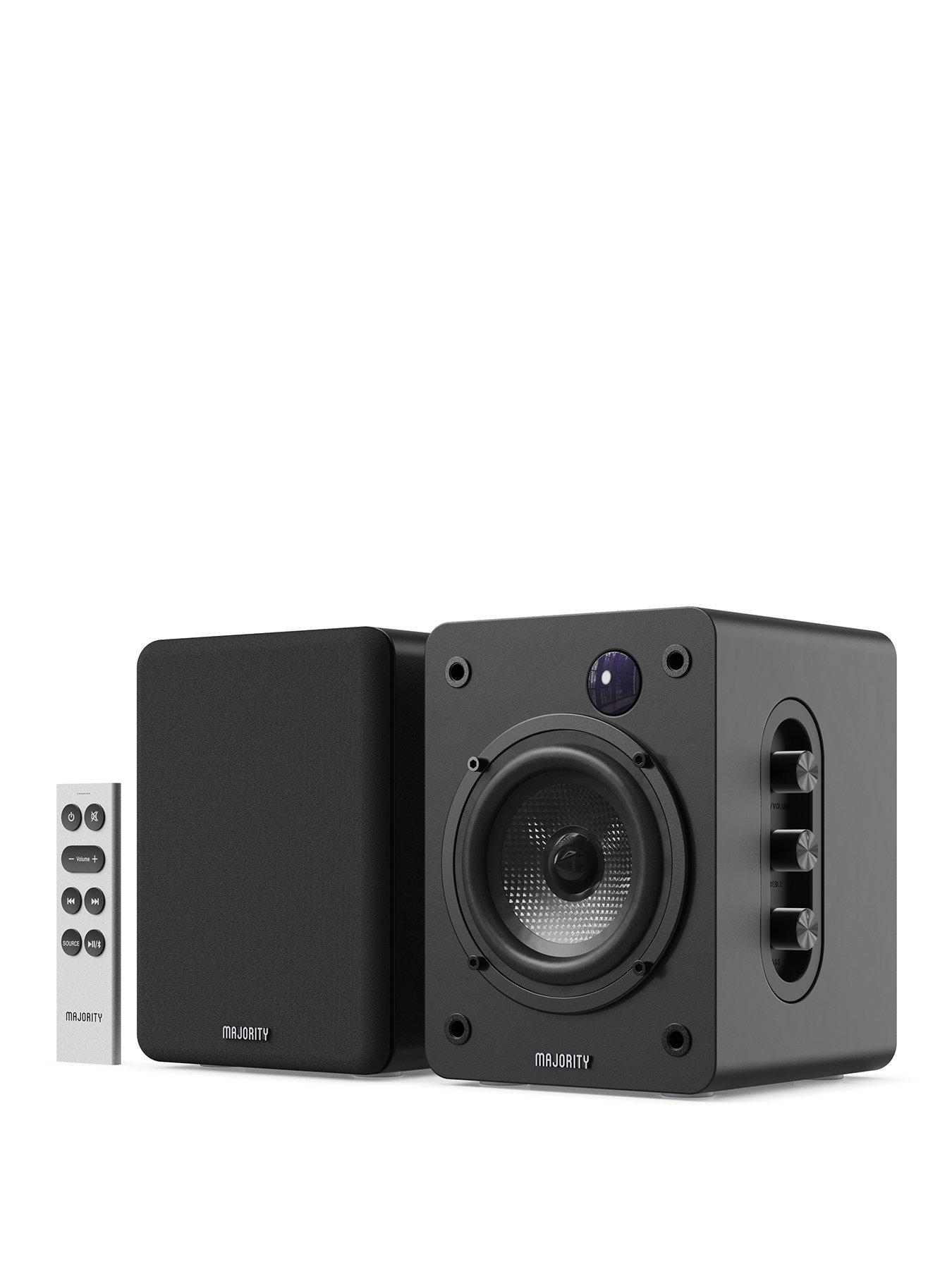 Image 1 of 5 of Majority D50X Bookshelf Speakers - Black