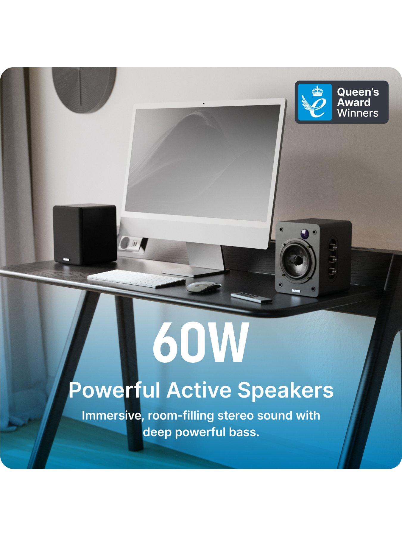 Image 2 of 5 of Majority D50X Bookshelf Speakers - Black