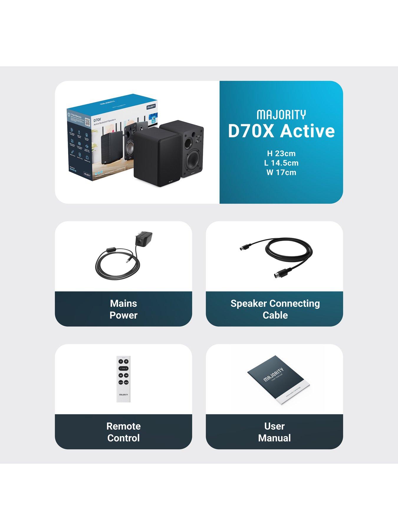 Image 7 of 7 of Majority MAJORITY D70X ACTIVE BOOK SHELF SPEAKER