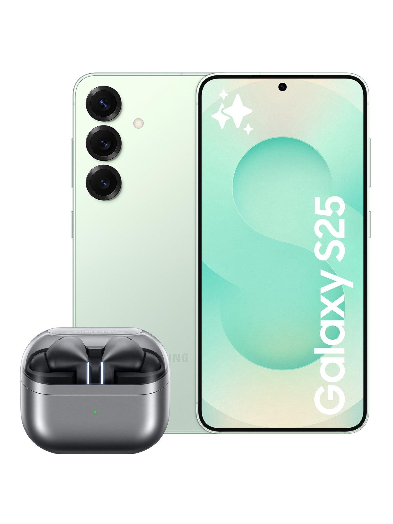 Image 1 of 8 of Samsung Galaxy S25 5G, 512GB Mobile with Galaxy Buds3 Pro Silver with Galaxy AI