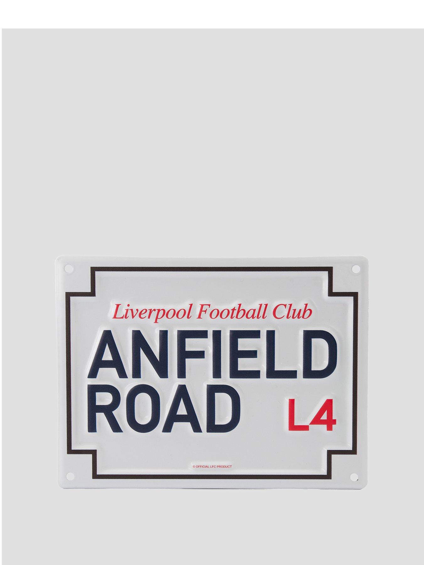 Image 1 of 4 of Liverpool FC Small Metal Anfield Road Sign