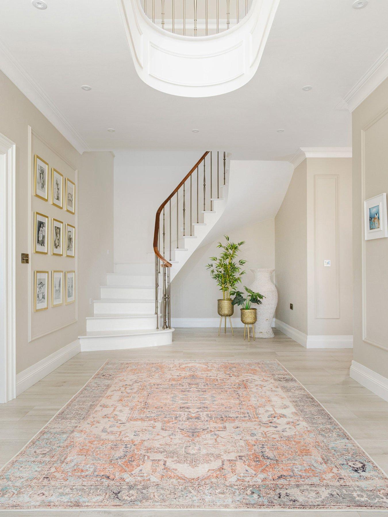 Image 3 of 6 of Kukoon Washable Terracotta Vintage Rug - Sisu