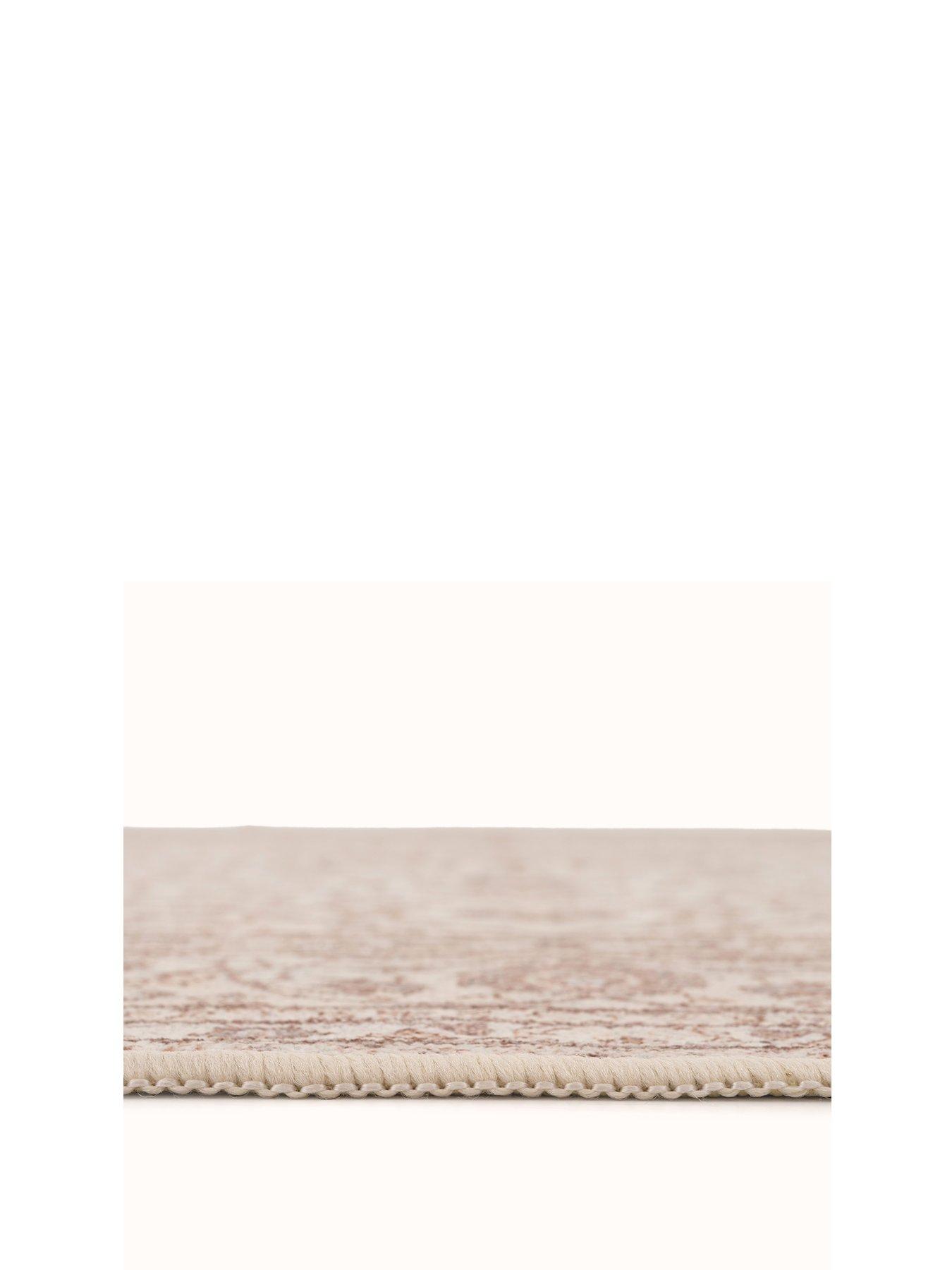 Image 2 of 7 of Kukoon Soft Washable Cream Vintage Rug - Adeline