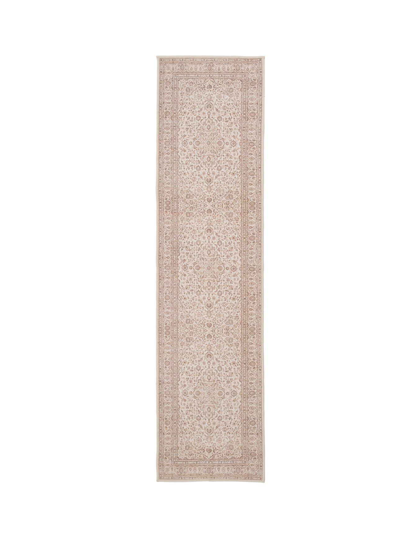 Image 2 of 4 of Kukoon Soft Washable Cream Vintage Runner - Adeline